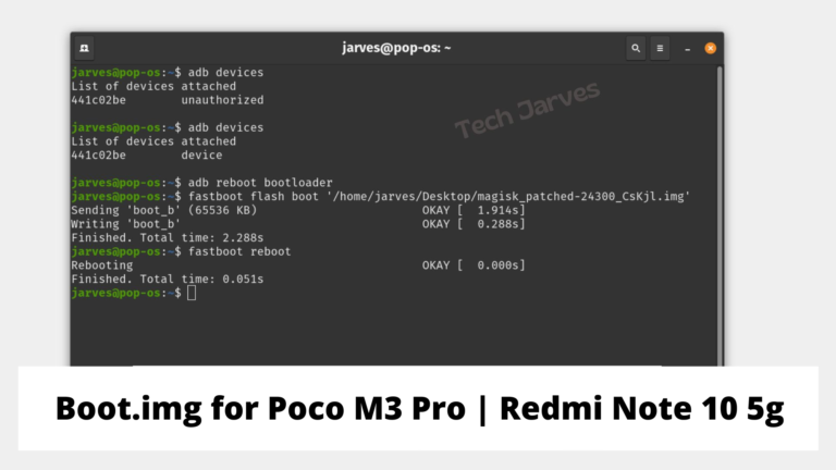 Boot.img for Poco M3 Pro Redmi Note 10 5g